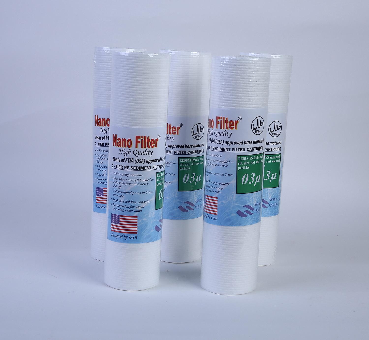 Filter Air / Cartridge Filter Nanotec 03 micron isi 4 pcs Lazada