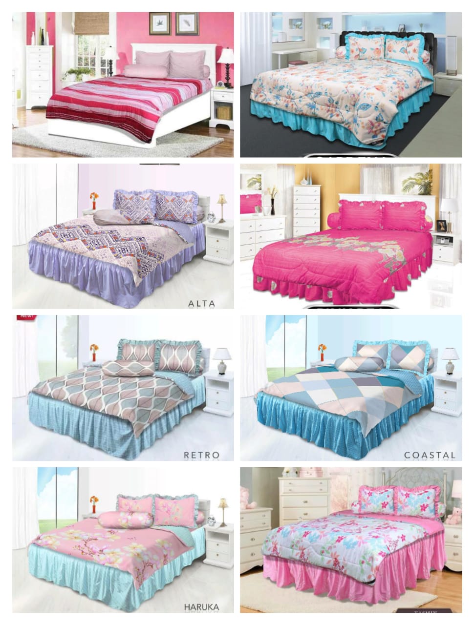 bed cover all new my love king motif campur ukuran 180x200 no1 i s