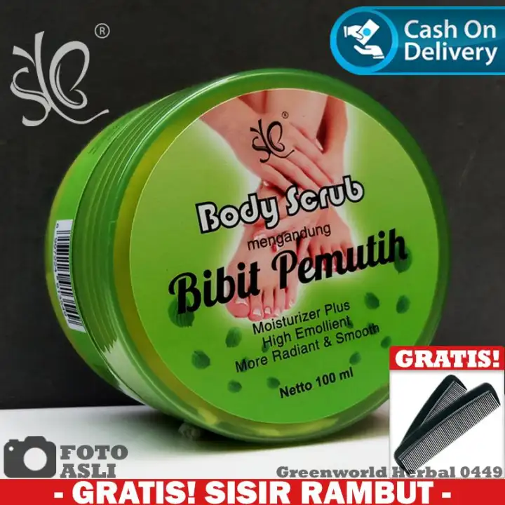 Syb Bibit Pemutih Badan Whitening Body Scrub Original 100 Ml Bpom Lulur Pemutih Badan Lulur Mandi Lazada Indonesia