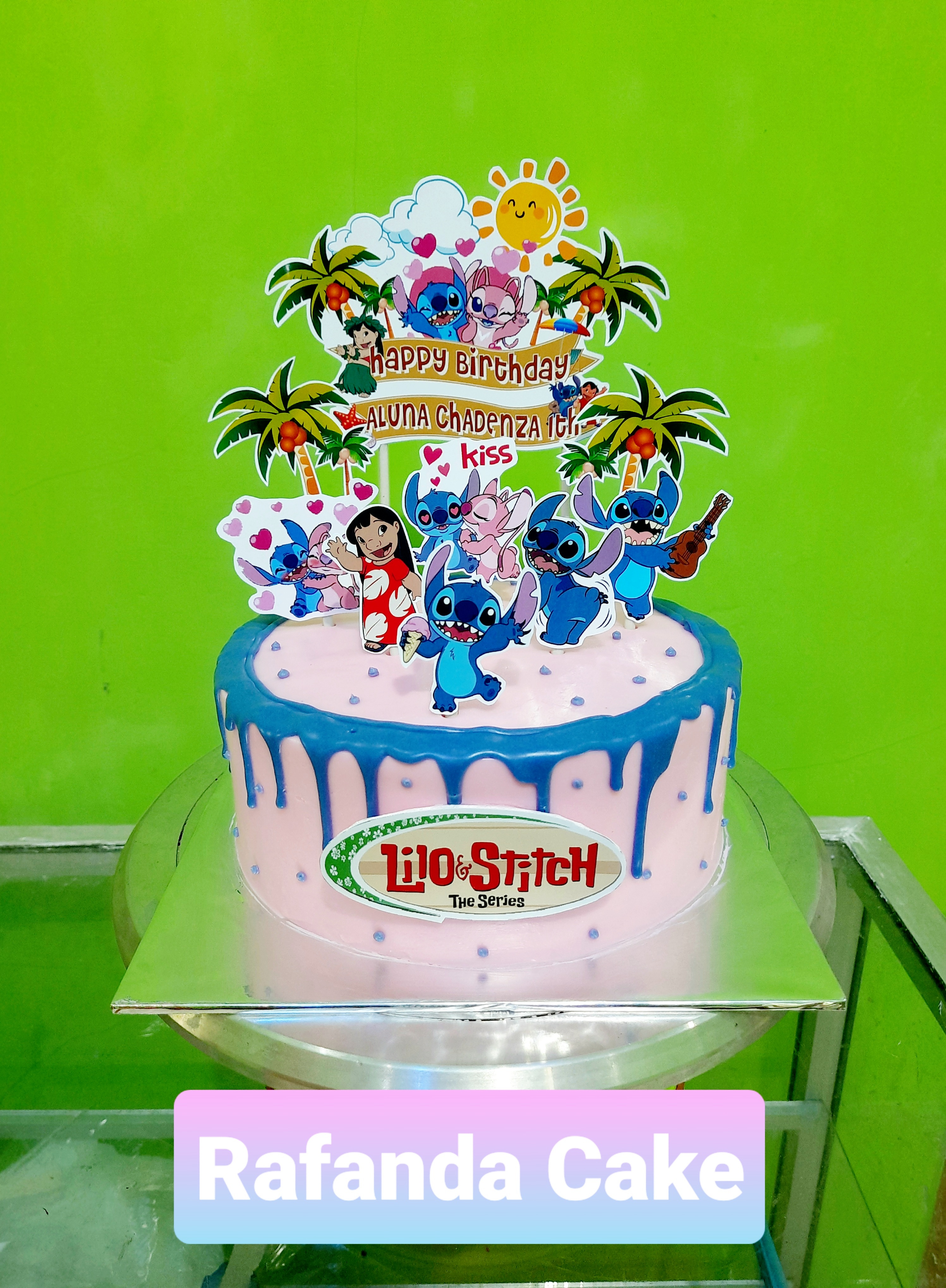 LEBERY Lilo Stitch Cake Topper 6pcs, Stitch Birthday Indonesia