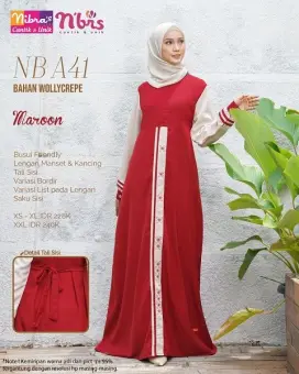 Gamis Nibras Terbaru Nb A41 Membeli Jualan Online Baju Muslim Jumpsuit Dengan Harga Murah Lazada Indonesia