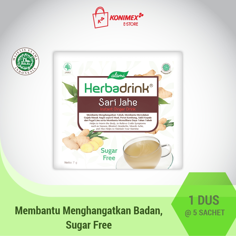 Herbadrink Sari Jahe Sugar Free Serbuk Minuman Menghangatkan Badan Lazada Indonesia 7098