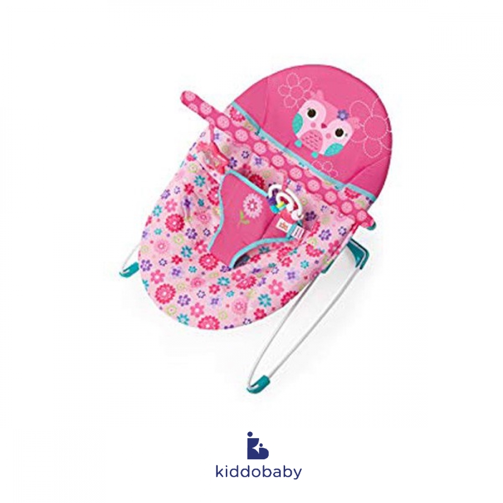 Bouncer Pink Owl Bright Starts Owl Bouncer Bright Starts Pretty In Pink  Vibrating Bouncer Owl Kursi