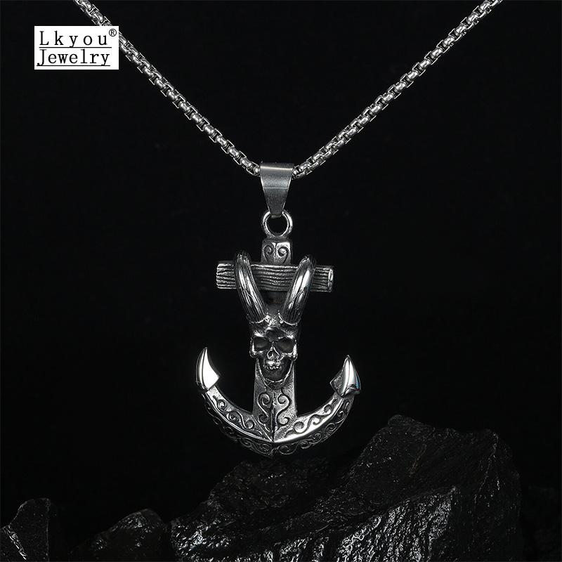 Jual Mens Anchor Necklace Terbaru 