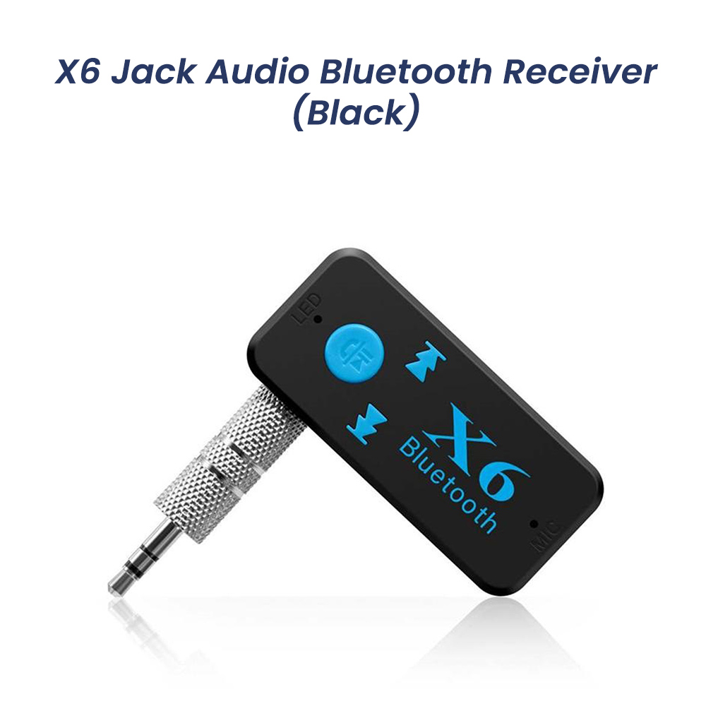 X6 Audio Jack Bluetooth Receiver BT Transmiter Speaker Black Lazada