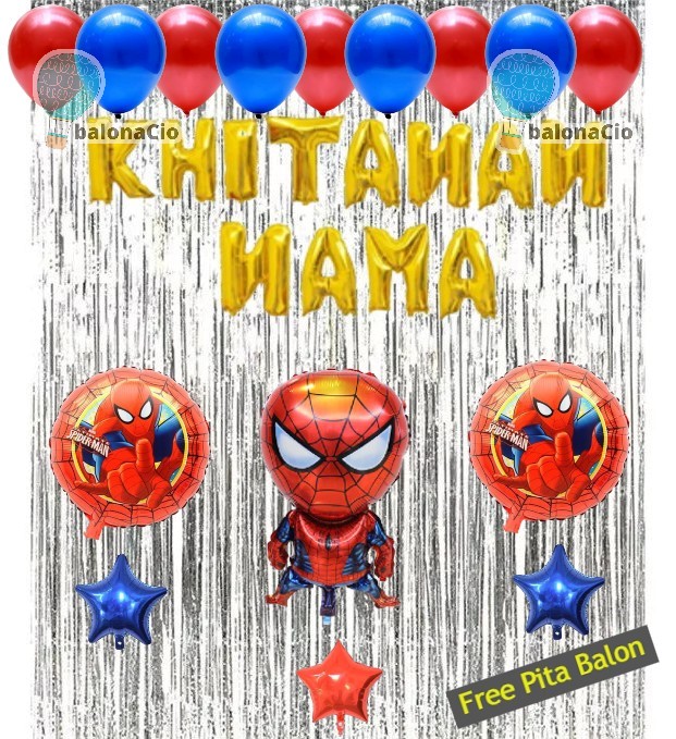 PAKET DEKORASI KHITANAN TEMA BALON KARAKTER Lazada Indonesia