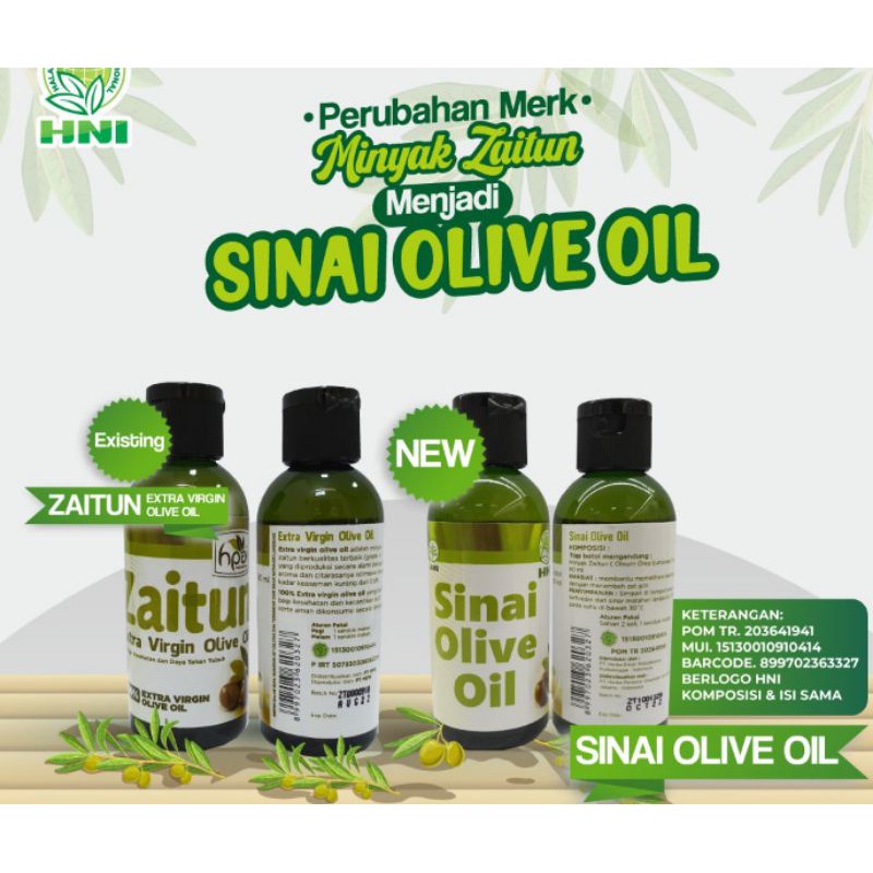 Minyak Zaitun Extra Virgin Oil Sinai Olive Oil Untuk kulit wajah dan