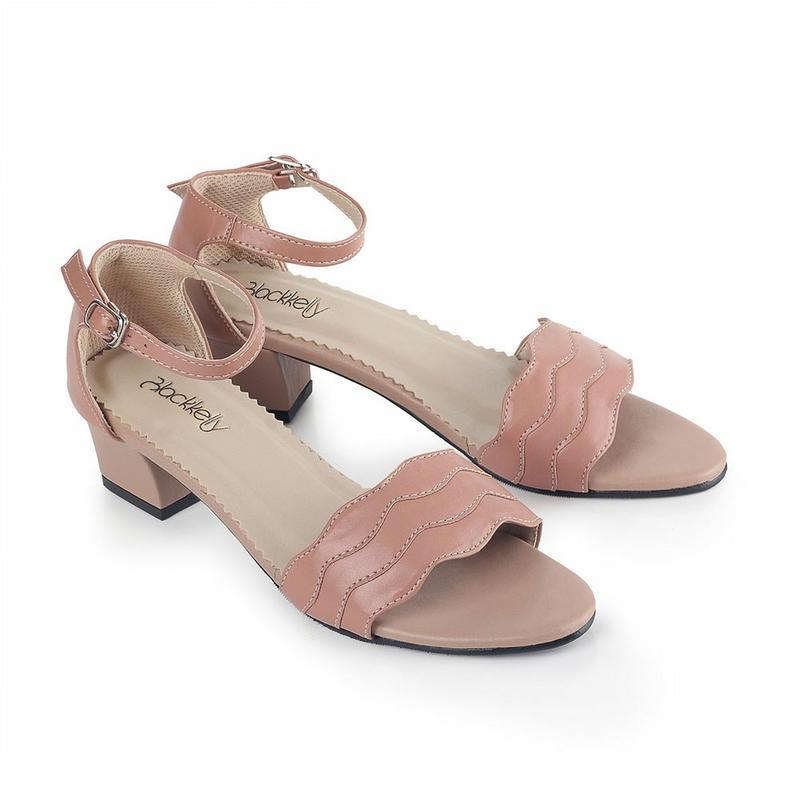 PROMO APRIL DISKON 47% - Bisa COD - Blackkelly Sandal High Heels Tali Wanita - LTD 311