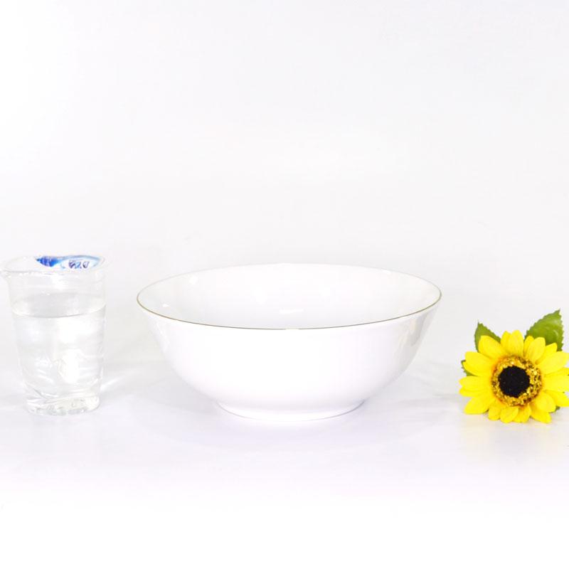 Indo Keramik Gold Lining Single Bowl 8 (MK-8C) 1000 ml / Mangkuk Sayur