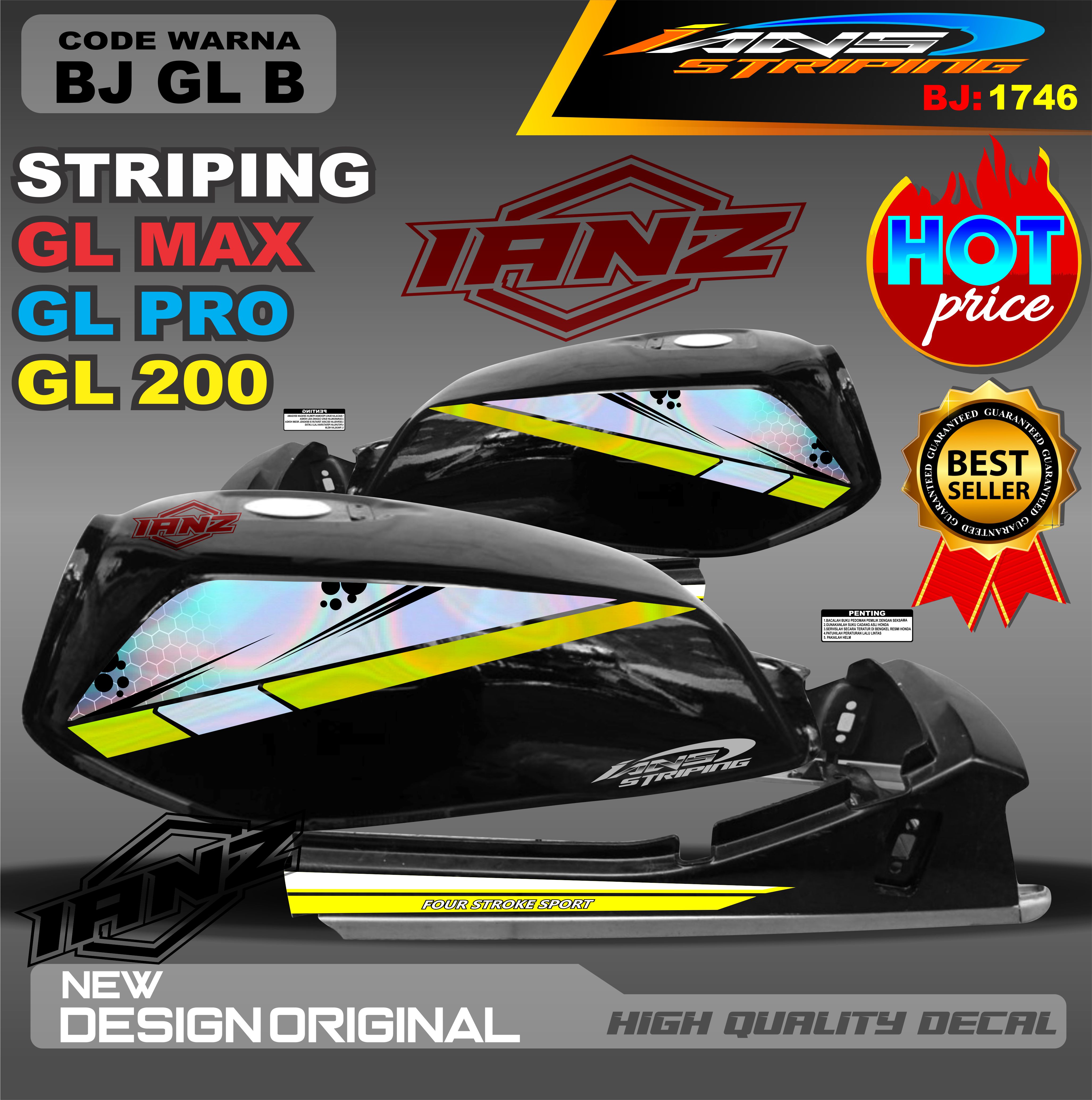 STRIPING BODY GL PRO / STRIPING HOLOGRAM GL PRO / STIKER STRIPING BODY ...