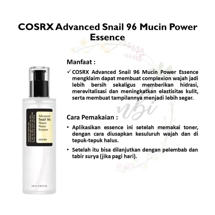 manfaat cosrx advanced snail 96 mucin power essence