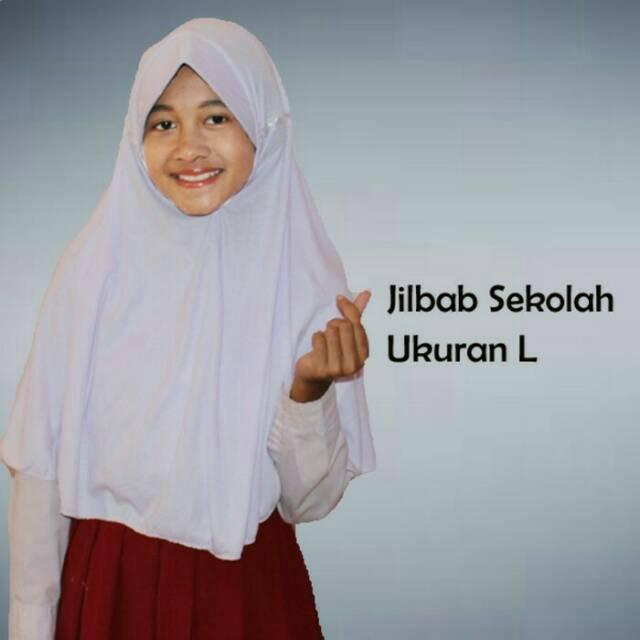 Mesh Jilbab Sekolah Instan Ada Ukuran / HIjab Jilbab Kerudung Instant SEKOLAH