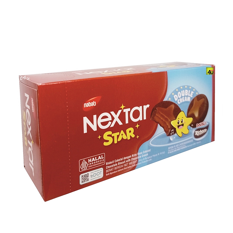 Nabati Nextar STAR - Double Cream Chocolate Biscuit - Box Isi 8 pcs ...