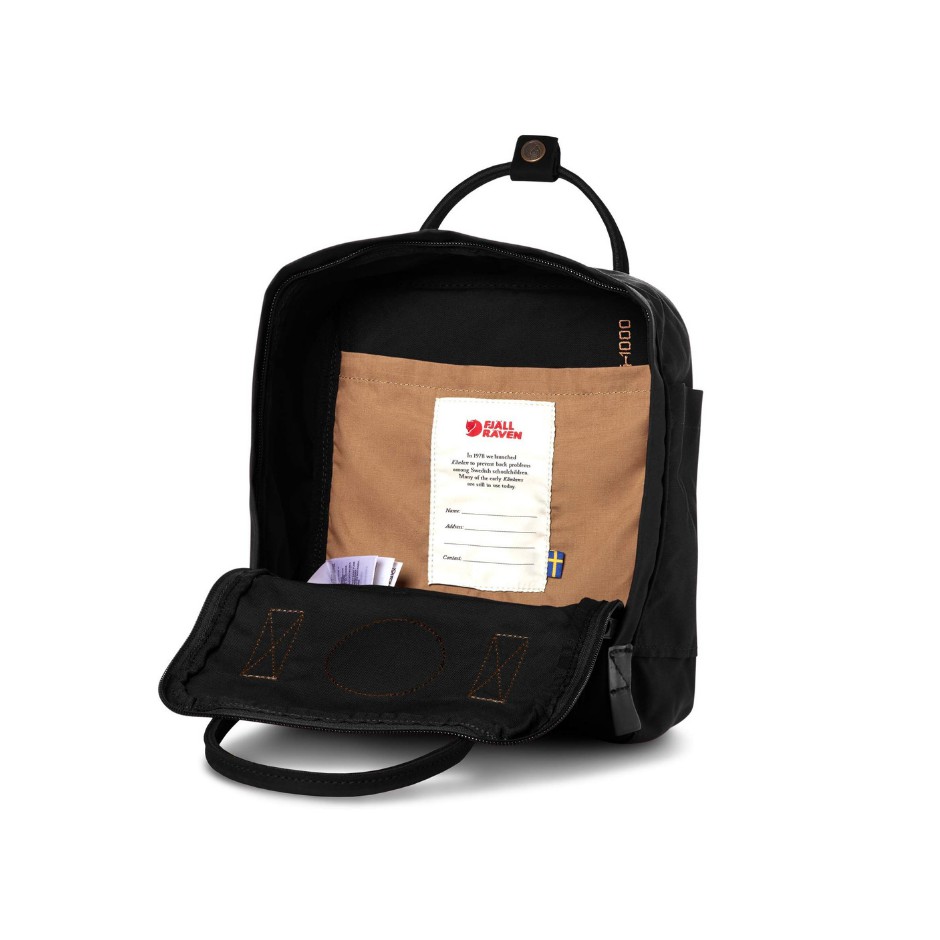 Fjallraven Kanken Black Mini ORIGINAL Black Backpack