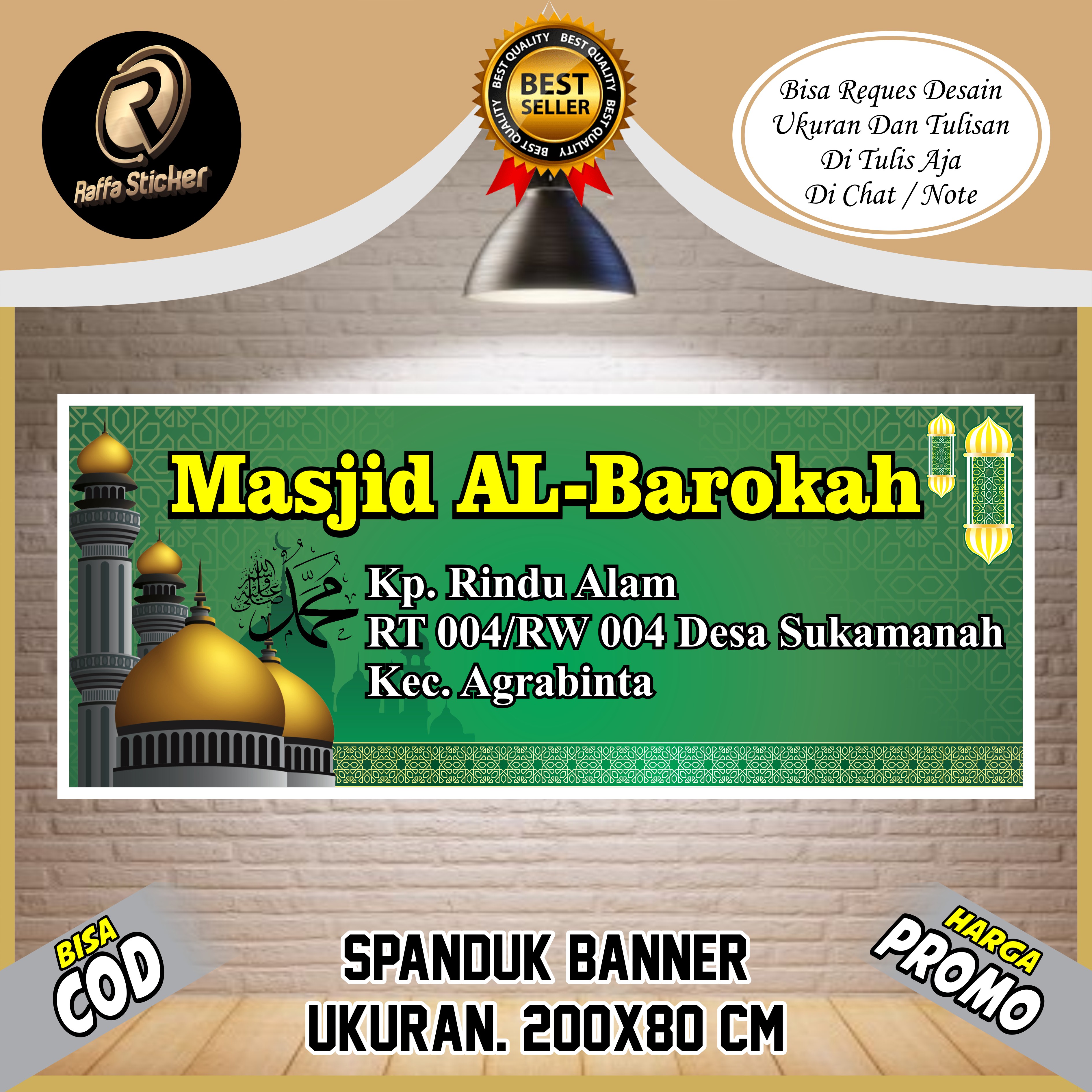 Spanduk Banner Backdrop Masjid Ukuran 200x80 Cm Lazada Indonesia Spanduk Banner Backdrop Masjid Ukuran 200x80 Cm Lazada Indonesia