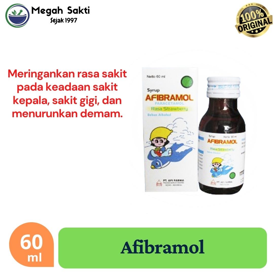 Afibramol Syrup Parasetamol Sirup Demam Rasa Starwberry Lazada Indonesia