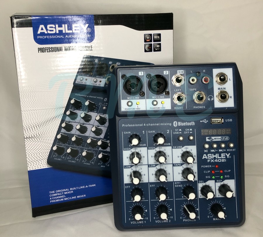 MIXER ASHLEY FX 402 I ORIGINAL BLUETOOTH MIXING 4 CHANNEL ASHLEY FX402I