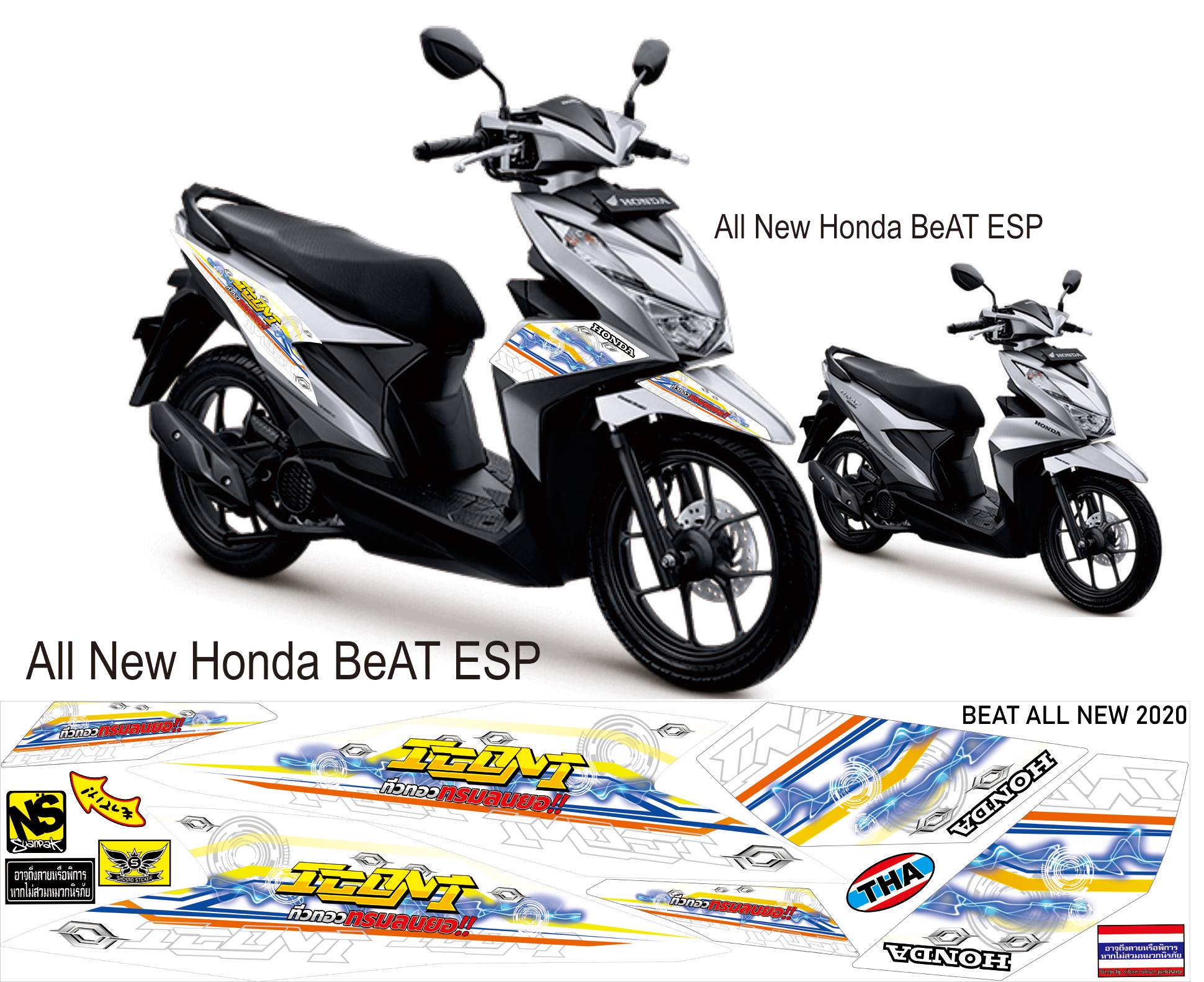 STRIPING VARIASI All New Honda BeAT ESP 2020 ICON THAILAND MOTHAI