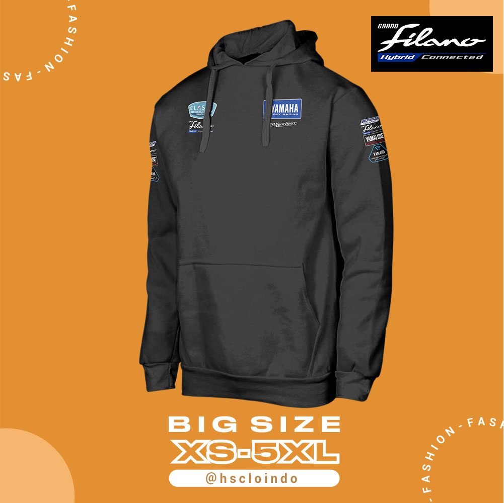 Jaket HOODIE JUMPER YAMAHA GRANS FILANO Big Size Bahan Fleece