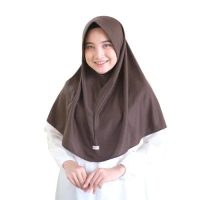 Hijab Instan Polos Sekolah Simple Pet Antem Kaos/ Jilbab Bergo Instan najwa Ped