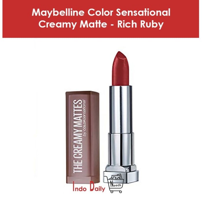 maybelline creamy matte lipstick dare to be red