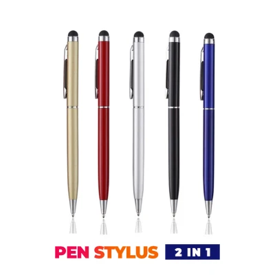 Pen Stylus 2 in 1 Pen Layar Sentuh Smartphone / Tablet