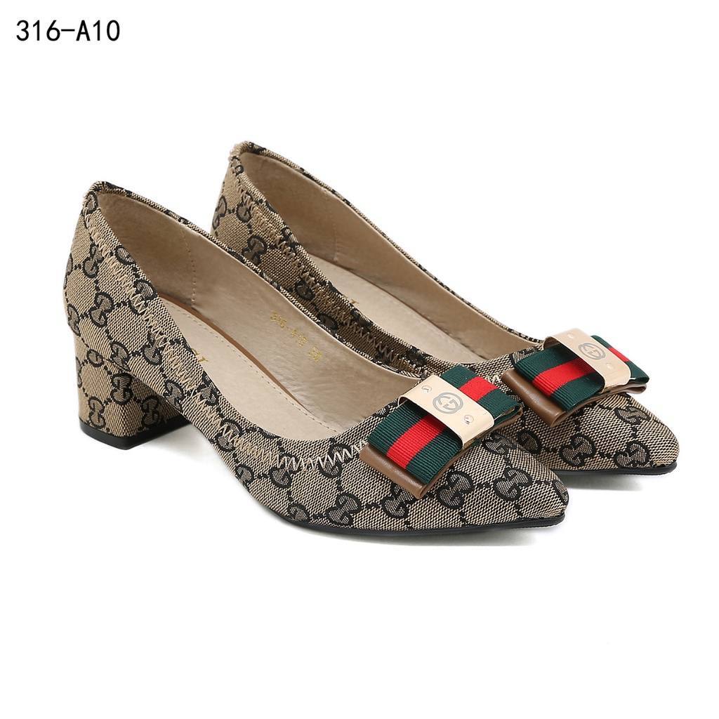 Sepatu Wanita Heels #316-A10 Leather 