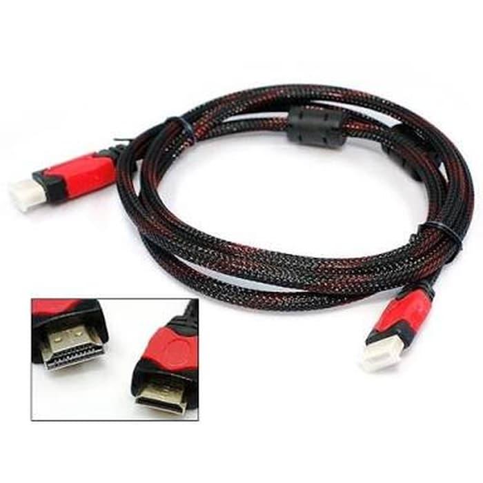Kabel HDMI to HDMI Support 4K 3D Gold Plate Untuk TV Proyektor PC Laptop Panjang 3M