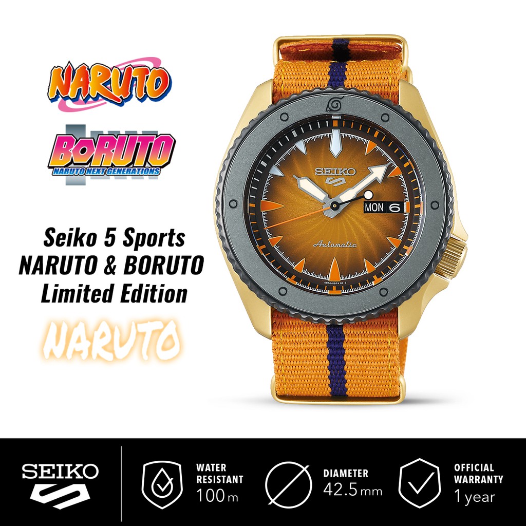 Jam Tangan Pria Seiko 5 Sports Naruto Boruto Naruto Model