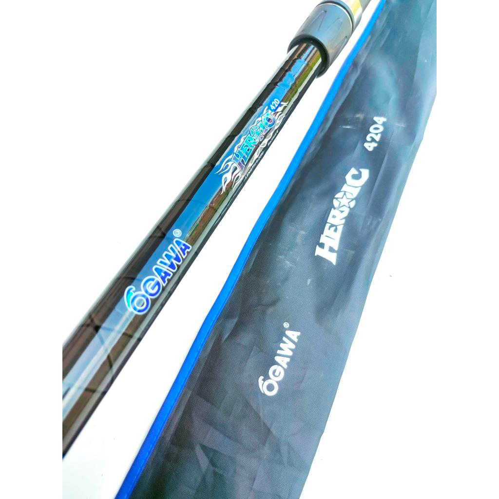 Joran Surf Ogawa Heroic Blank Carbon Panjang 390 420 X Wrap model antena  kuat