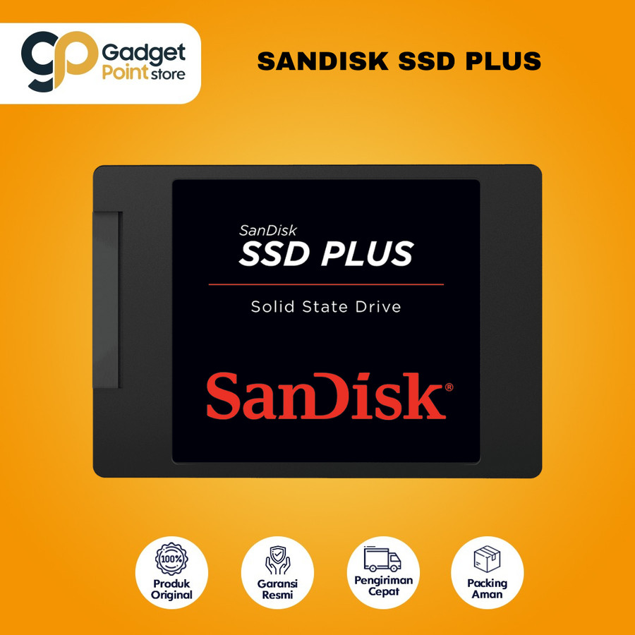 SSD Plus 480GB SanDisk up to 535Mbps Garansi Resmi Sandisk - Main Image