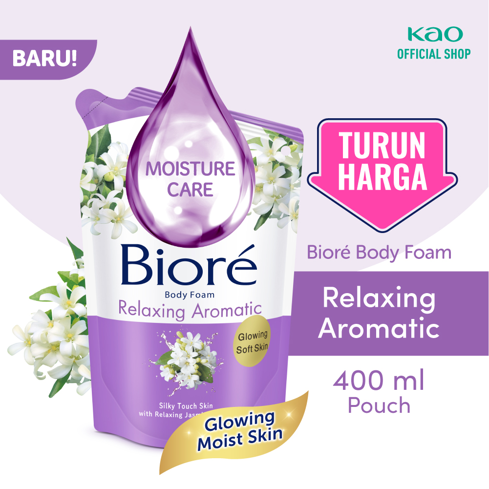 Biore Body Foam Relaxing Aromatic Sabun Mandi Refill 400 mL | Lazada ...