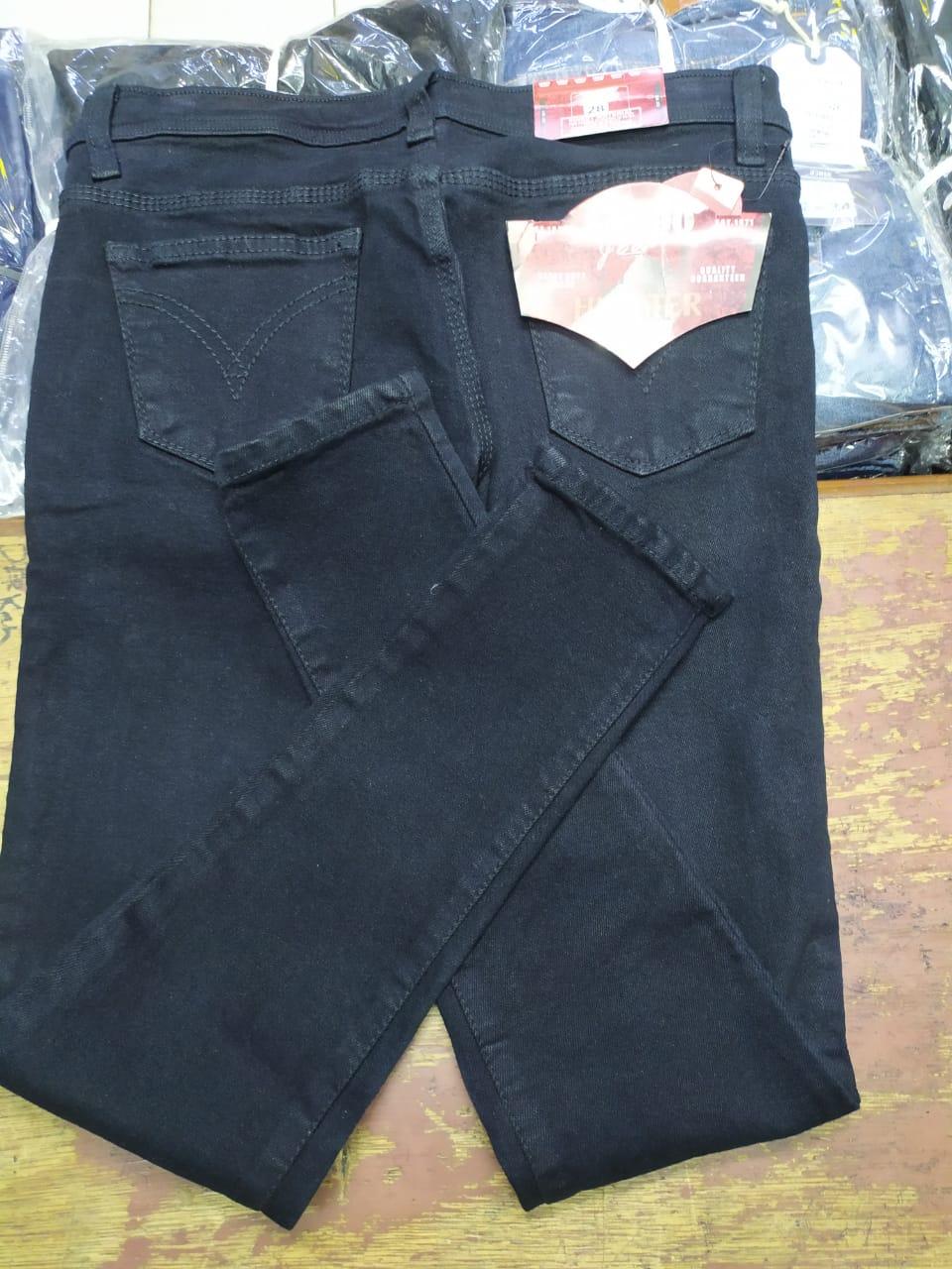 celana jeans wanita terbaru celana jeans logo hitam bahan jeans stret/melar  kekinian | Lazada Indonesia