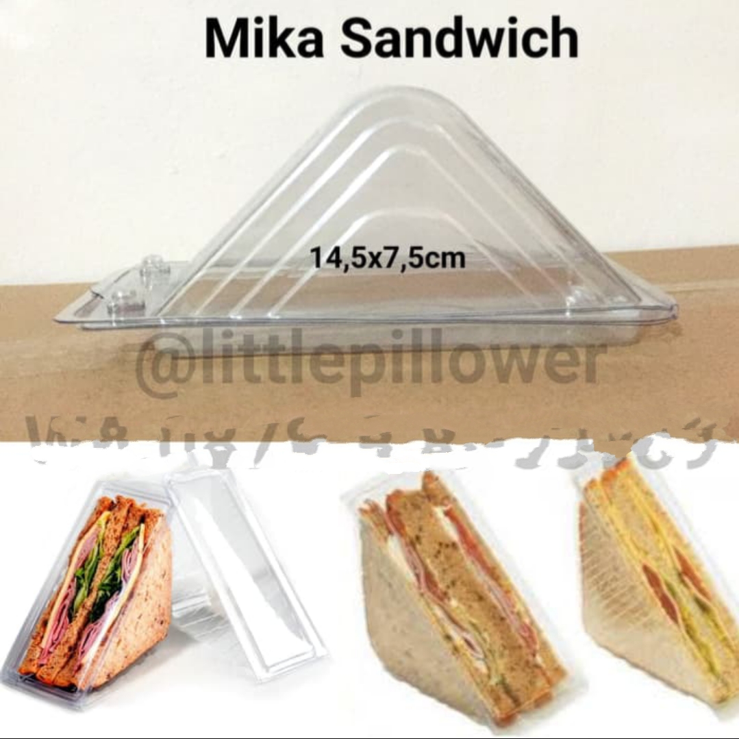 (Isi 50pcs)Mika sandwich/Mika Roti/Tray Sandwich/Tempat roti | Lazada ...