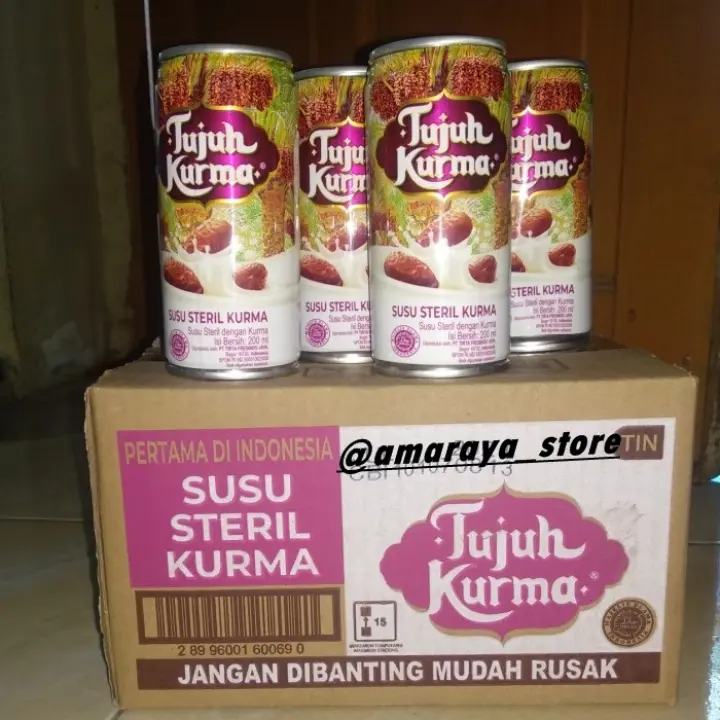 Termurah Tujuh Kurma Susu Steril Kurma 200ml 1dus 12pc Lazada Indonesia
