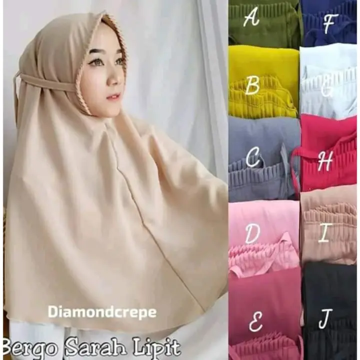 Jual Jilbab Instan Bergo Diamond Maryam Model Terbaru 2021 Warna Earthtone Basic Dan Pastel Cantik Yang Wajib Kamu Koleksi Semuanya Rosy Kerudung Wajah Dada