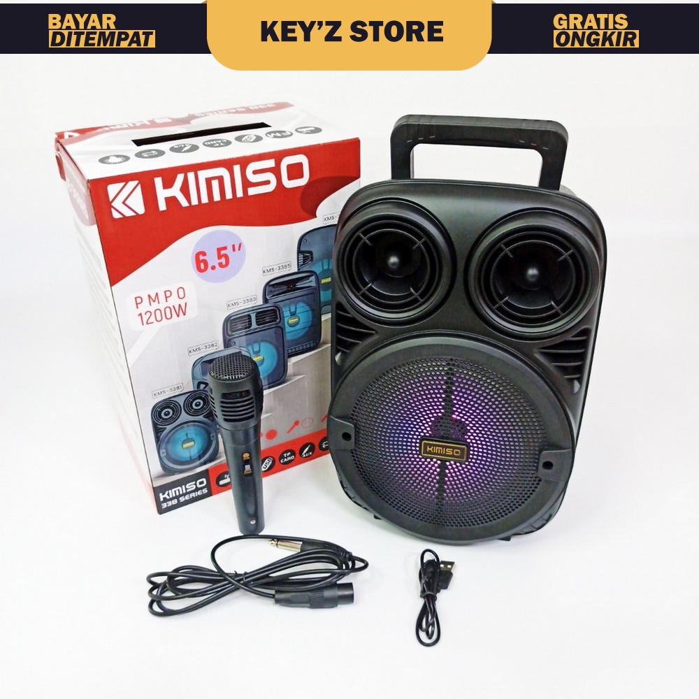 Speaker Bluetooth Karaoke KIMISO KMS 3381 6,5 Inch 100 ORIGINAL/ High