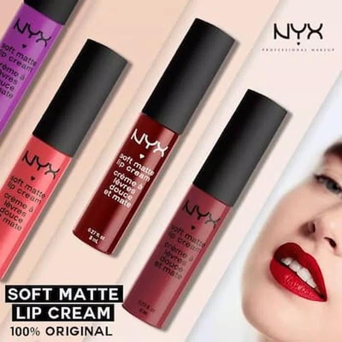 (ORIGINAL 100%) NYX Soft Matte Lip Cream 8ml