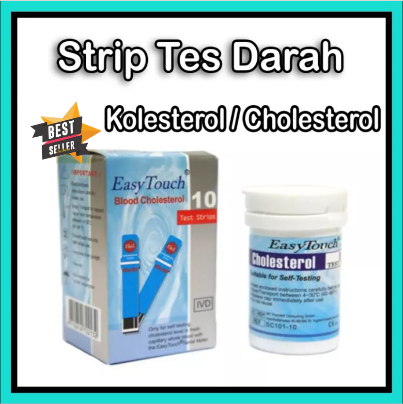 PROMO GRASTIS ONGKIR strrip tes kolesterol strip easy touch kolesterol