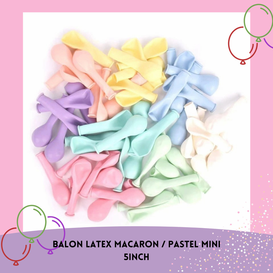 Balon Latex 5 Inch Pastel Macaron Lazada Indonesia