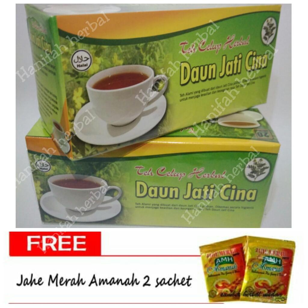Paket 2 Box Teh Celup Daun Jati Cina Herbal Penghancur Lemak Dan Diet Alami Isi 20 Pics