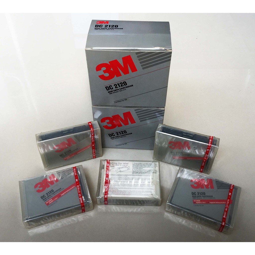 Mini Data Cartridge Tape 2Pack 3M DC2120 120MB 120 Minutes Lazada