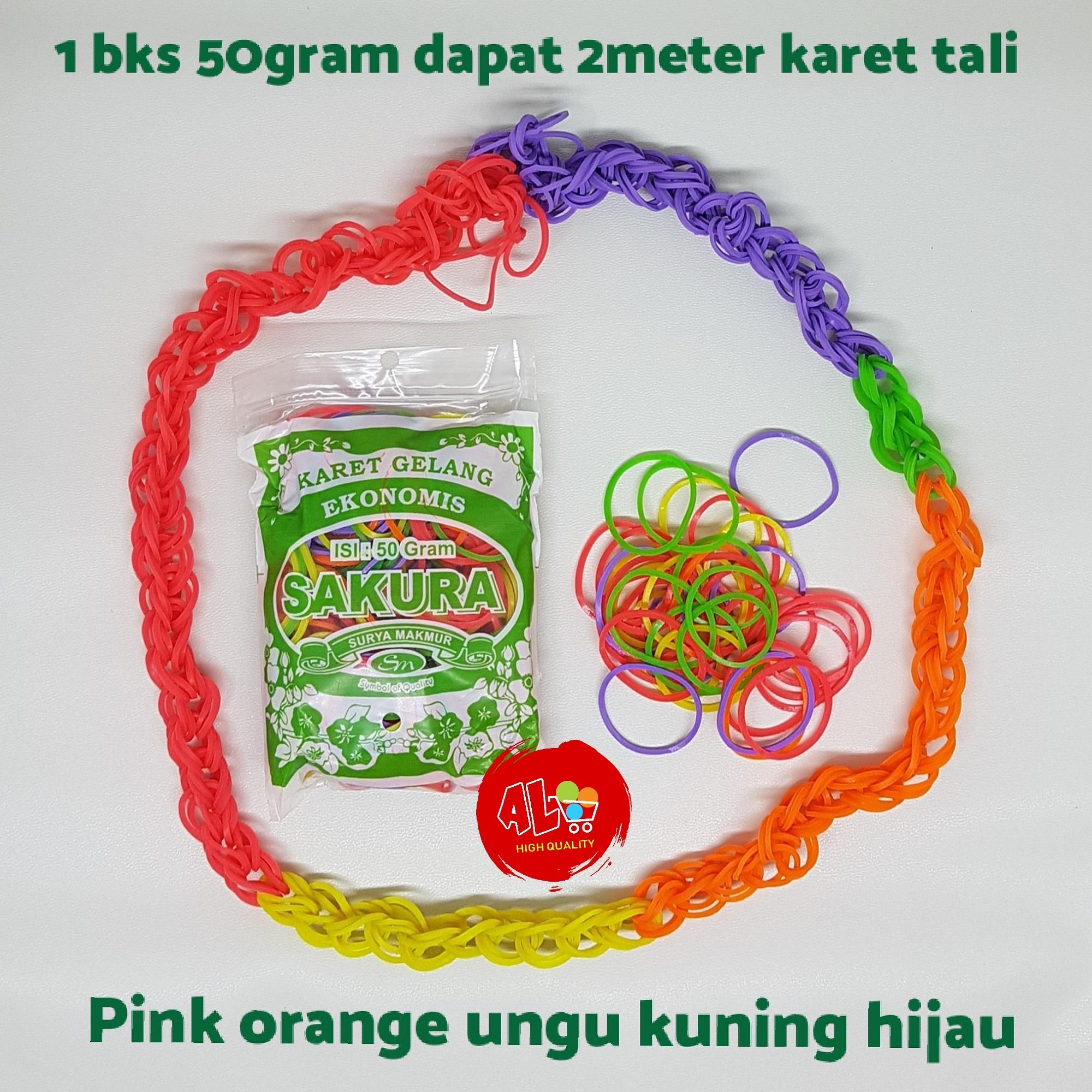 Permainan Anak Lompat Tali Karet Gelang Warna Warni Pelangi 0 Ulasan