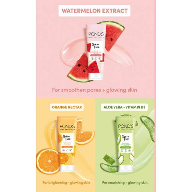 pond's glow in flash moisturizer watermelon