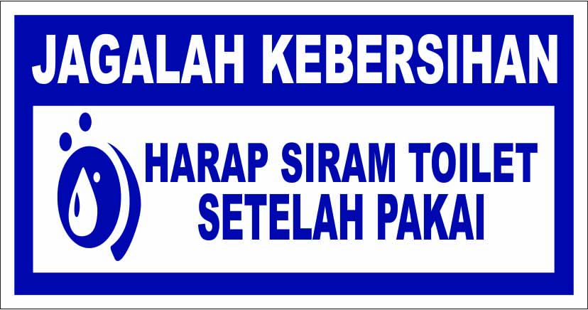 Stiker Harap Siram Toilet Lazada Indonesia