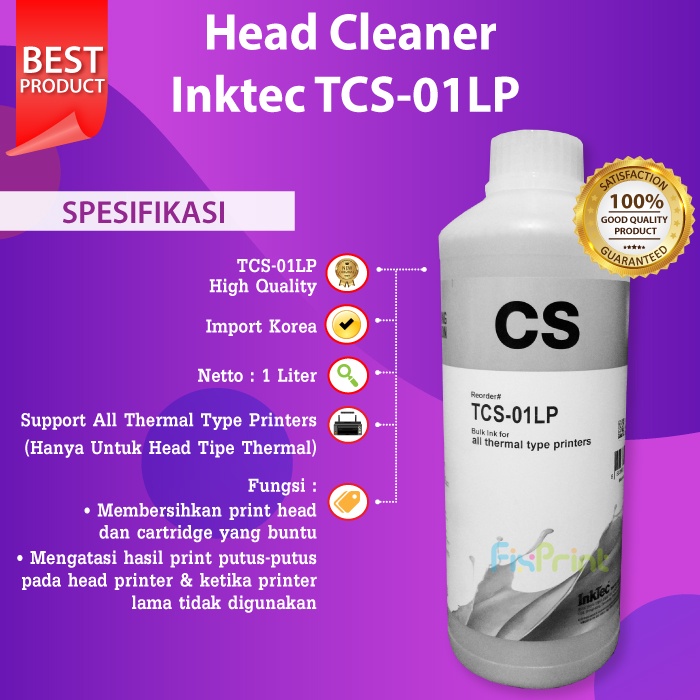 Head Cleaner Inktec TCS01LP Cairan Pembersih Cartridge Head Printer