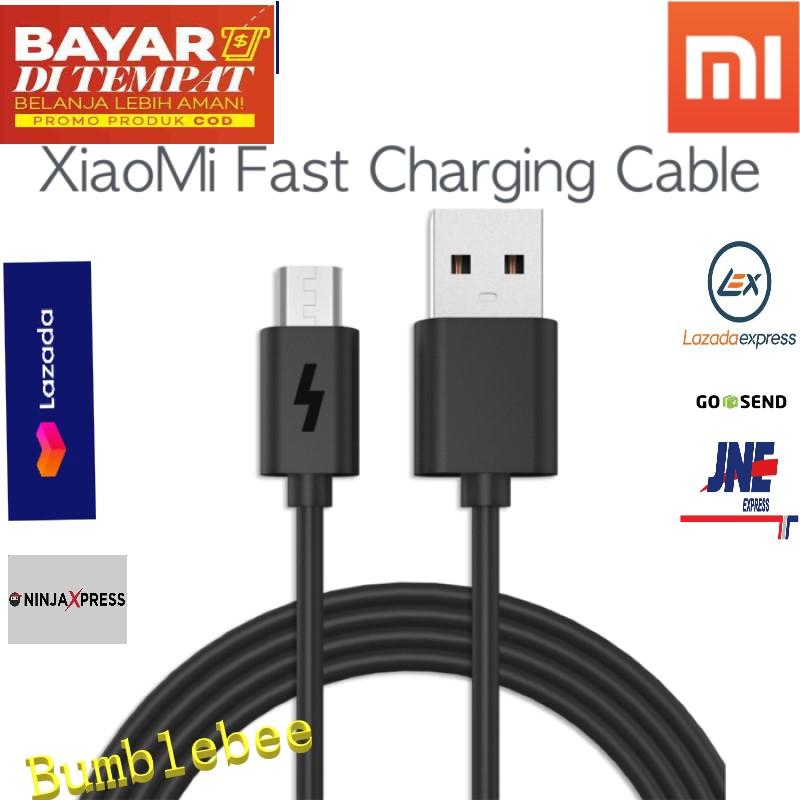 KABEL Data XIAOMI Micro USB Cable Charger 2A / Kabel - Hitam
