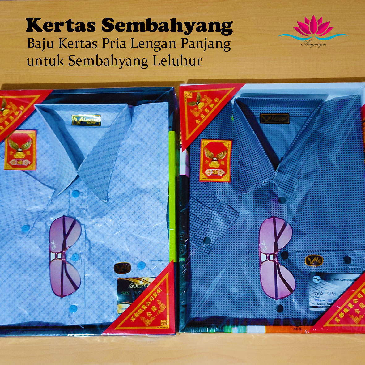 Baju Pria Lengan Panjang Kertas Sembahyang / Cheng Beng / Leluhur