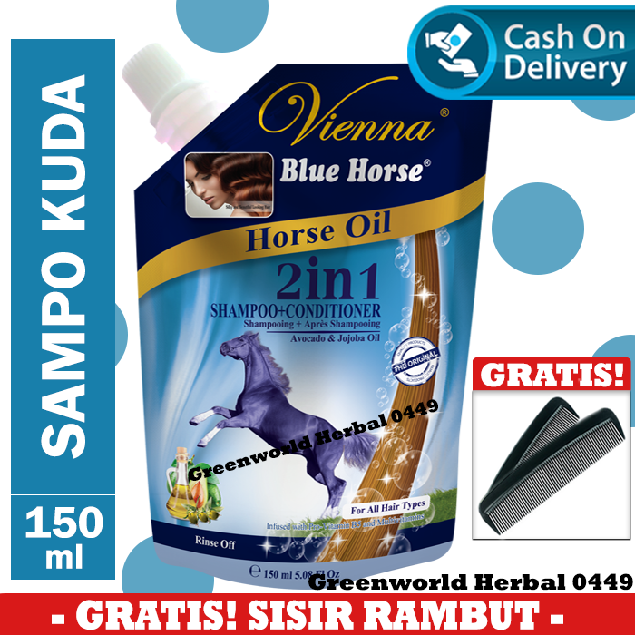 Vienna 2in1 / Herbal Growth / Fall Control Shampo / Sampo / Shampoo