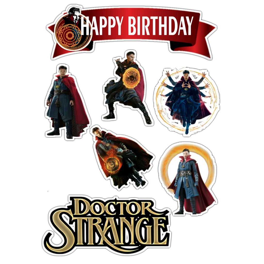 Doctor Strange Birthday Party Theme Decoration,30 Pcs Doctor Strange  Birthday Decoration Party Favor Decorations Happy Birthday Banner Latex  Balloons Cake Toppers, for Kid'sThemem Party Supplies : Buy Online at Best  Price in